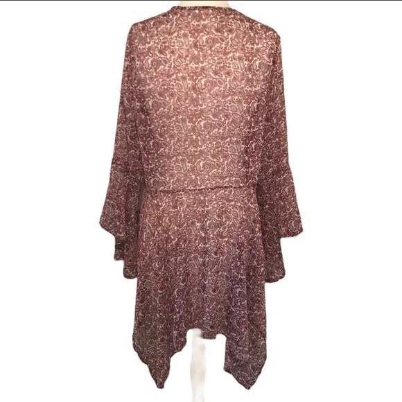 Flowy Hollister Cover-up, Kimono, Duster, Cardigan - Picture 3 of 6